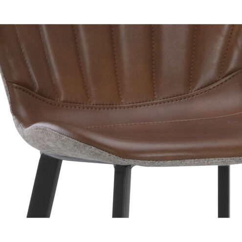 Arabella 40.5 inch Bravo Cognac / November Grey Barstool
